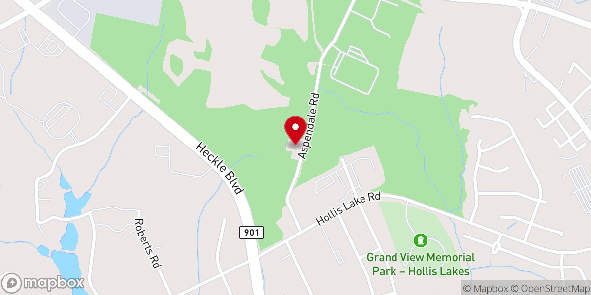 Map showing location of New Hope United Methodist Church