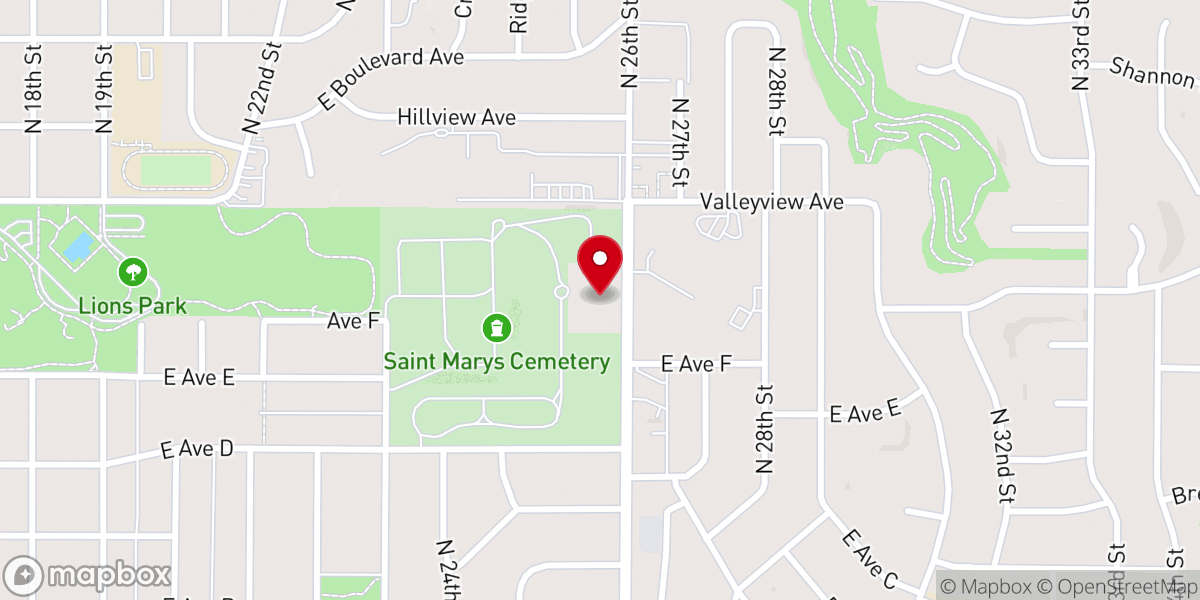 Map showing location of Emmaus Place