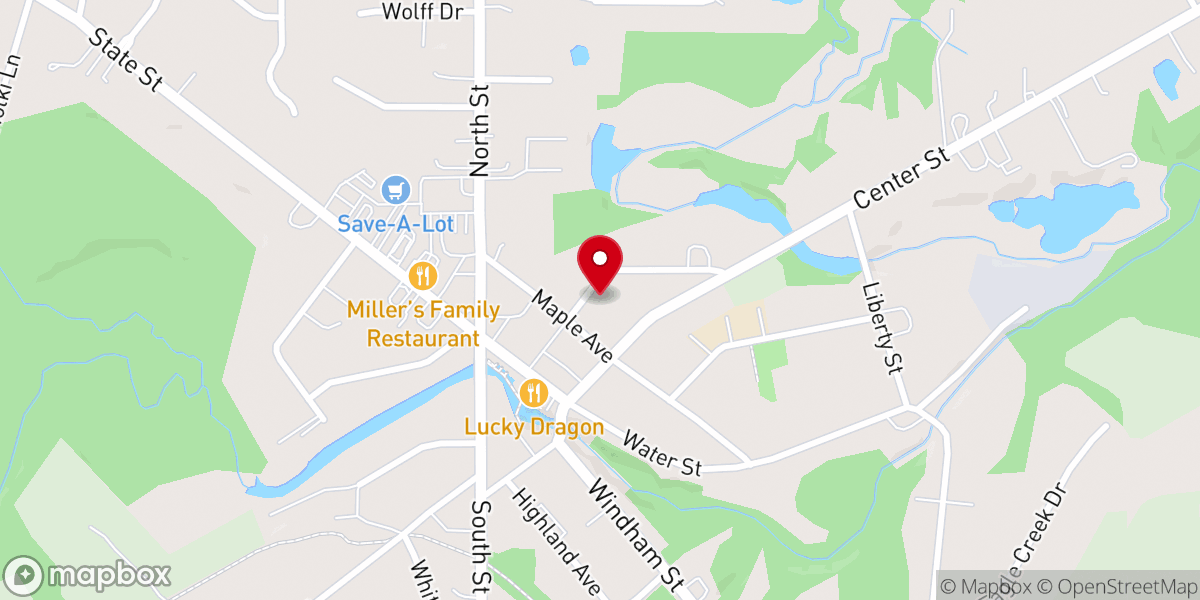 Map showing location of Covenant Bible Fellowship