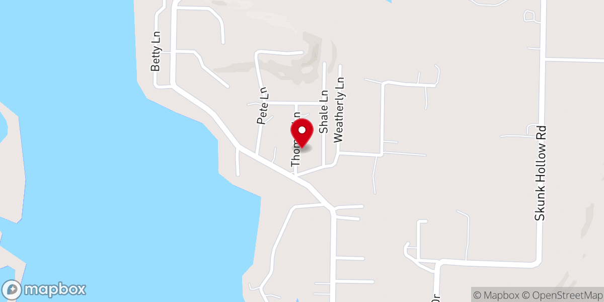 Map showing location of Zion Baptist Church