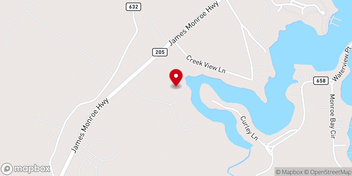 Map showing location of Monroe Chapel