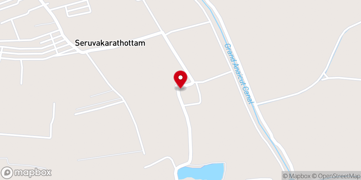Map showing location of St. Joseph's Church, Pottuvachavadi