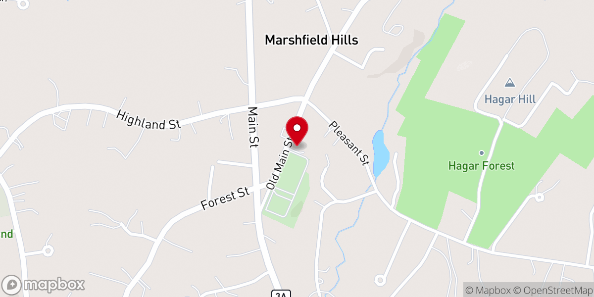 Map showing location of North Community Church