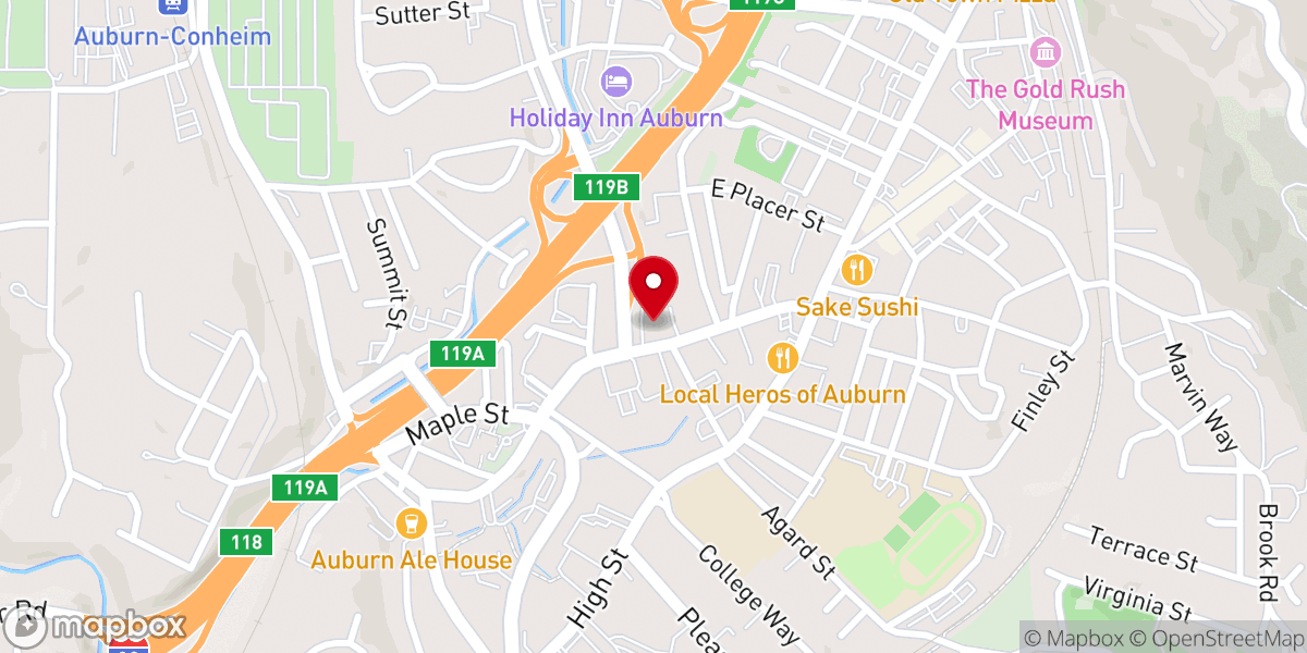 Map showing location of St. Joseph Catholic Church