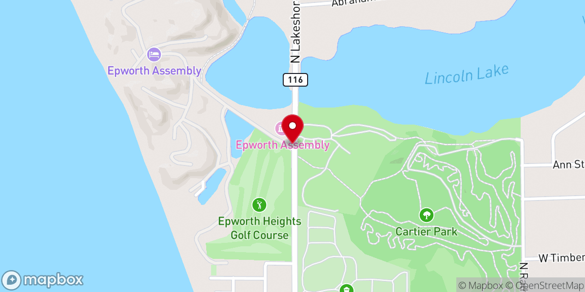 Map showing location of Epworth Church Association