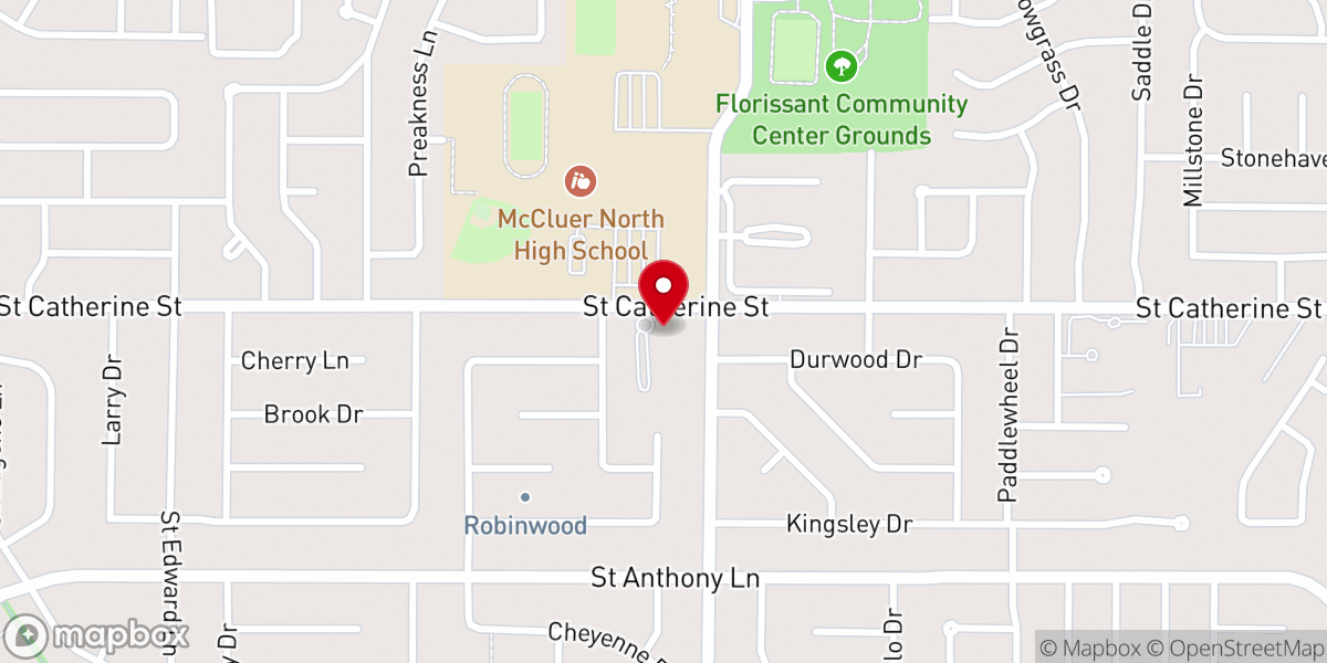 Map showing location of St Barnabas' Episcopal Church