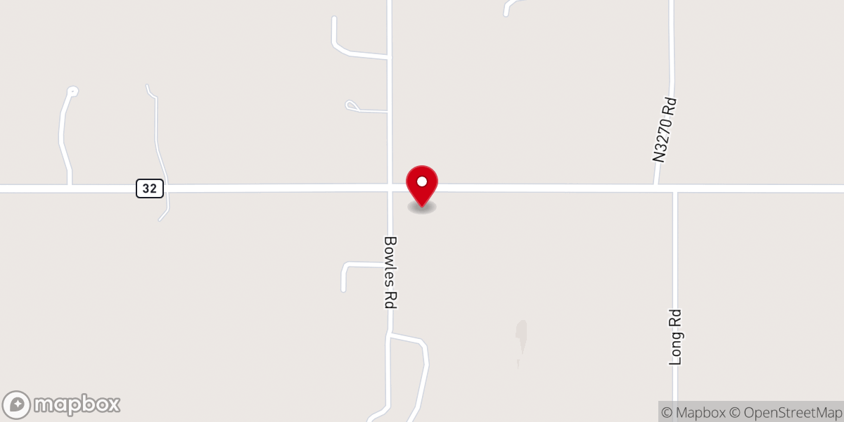 Map showing location of Bowles Church