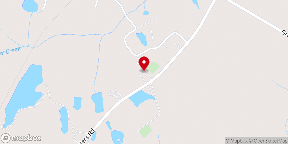 Map showing location of Lemon Springs Baptist Church