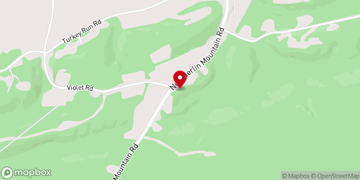 Map showing location of Mountain Chapel