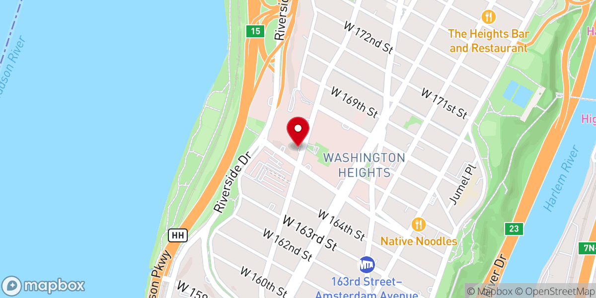 Map showing location of New York Presbyterian Theological Seminary of the Gneral Assembly Of