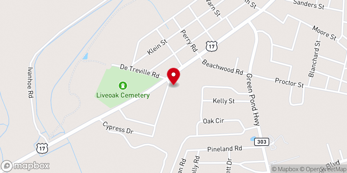 Map showing location of St Anthony Catholic Church