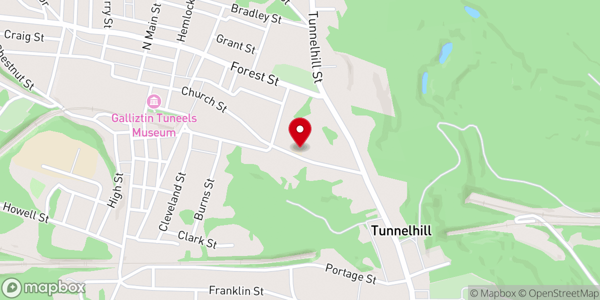 Map showing location of St. Demetrius Church