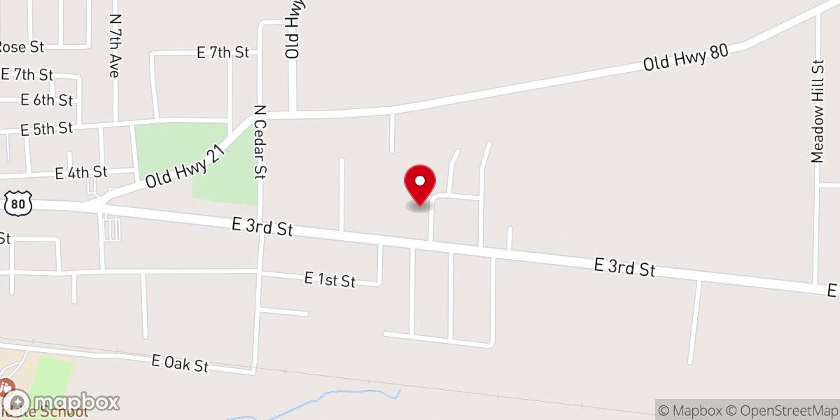 Map showing location of St Michael Parish, Forest