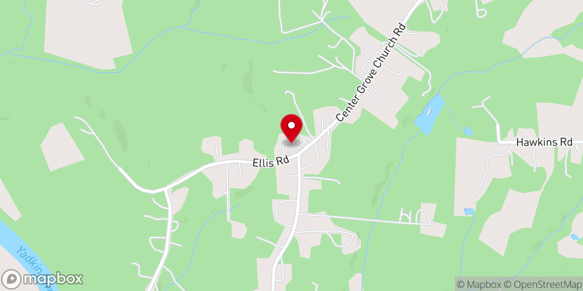 Map showing location of Center Grove Student Center