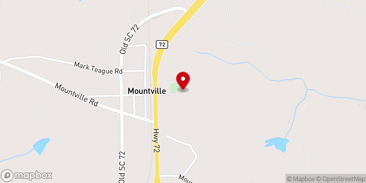 Map showing location of Mountville Presbyterian Church
