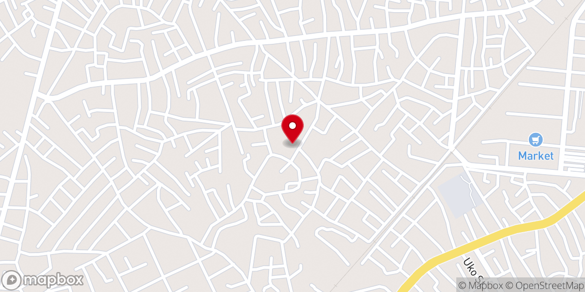 Map showing location of St Martins Catholic Church Eziukwu