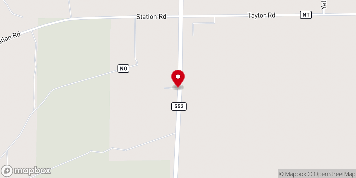Map showing location of Spirit On Fire Church of God