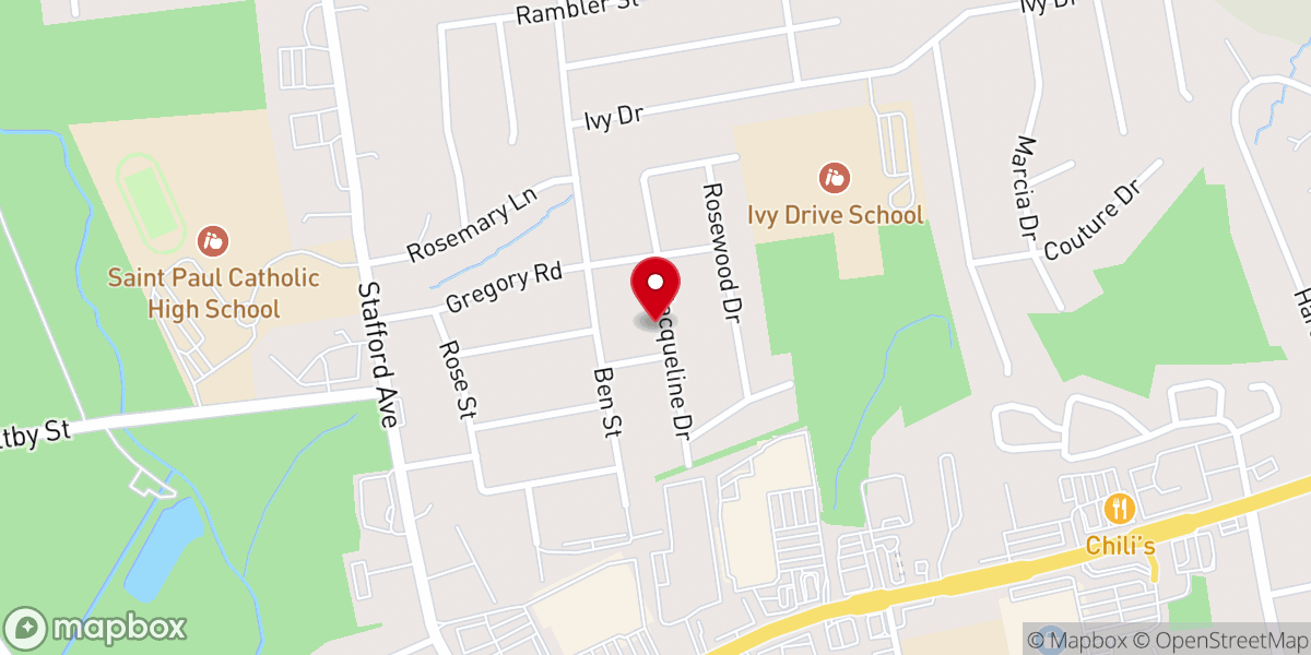 Map showing location of Zion Lutheran good pantry