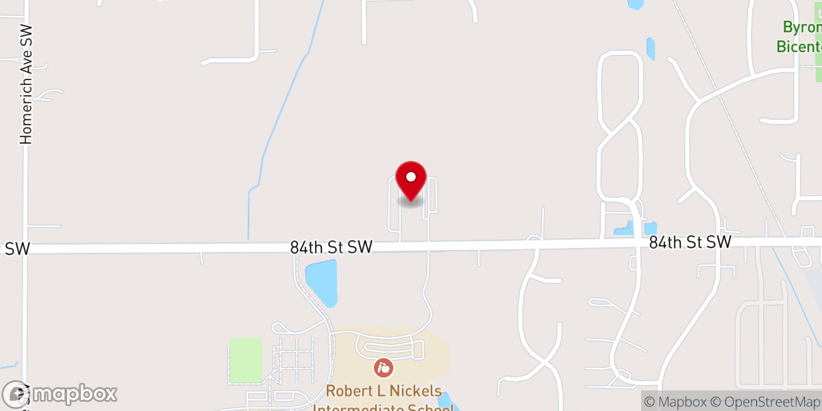 Map showing location of Heritage Christian Reformed Church