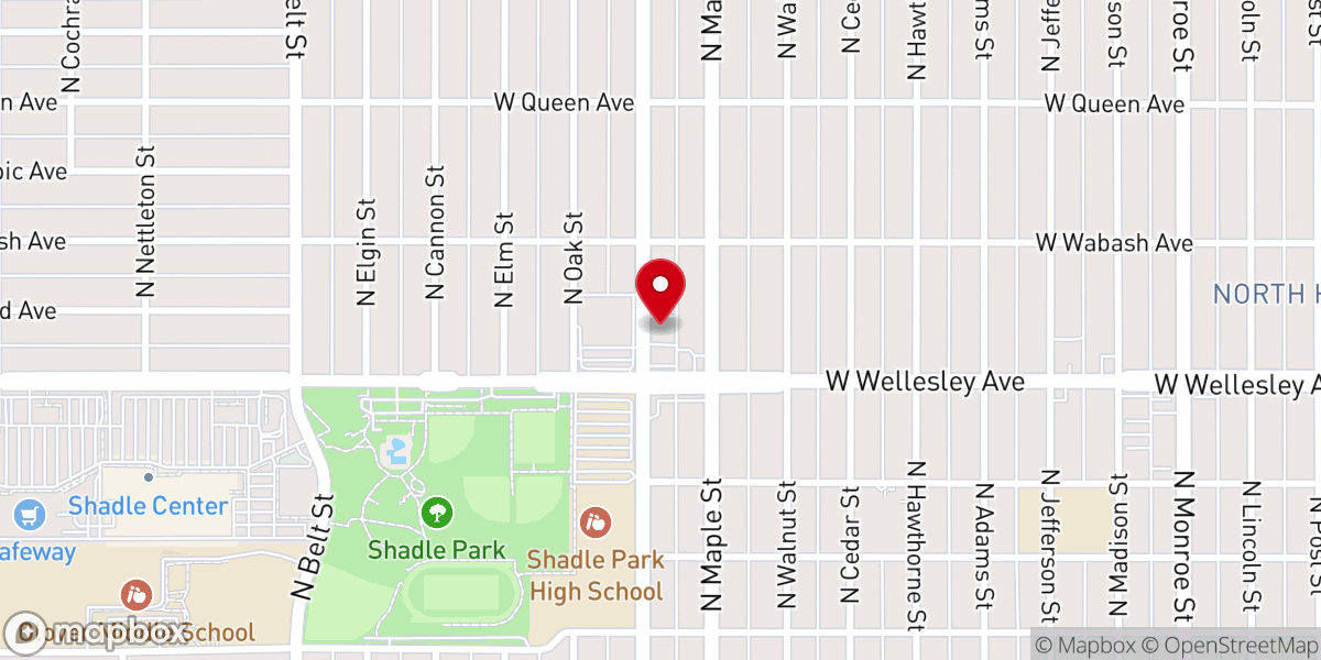 Map showing location of Sunrise Christian Academy