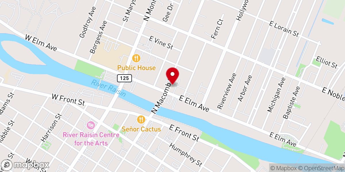 Map showing location of Carey Chapel
