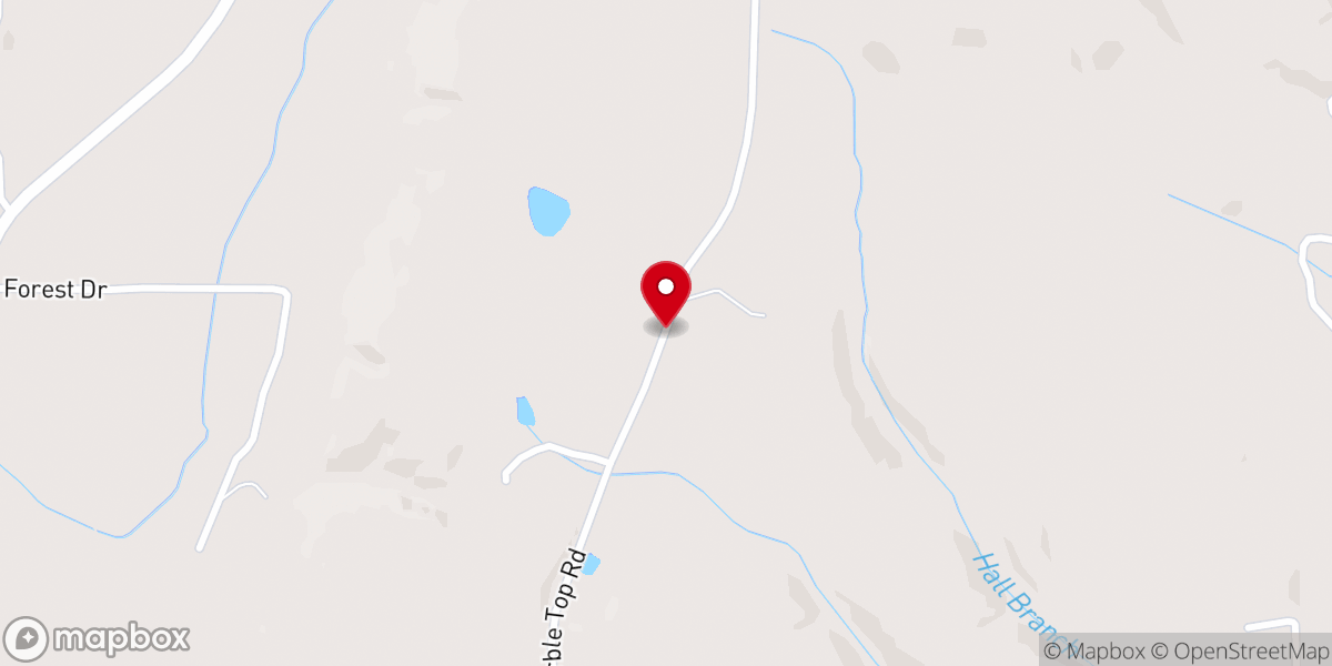 Map showing location of Marble Top Church