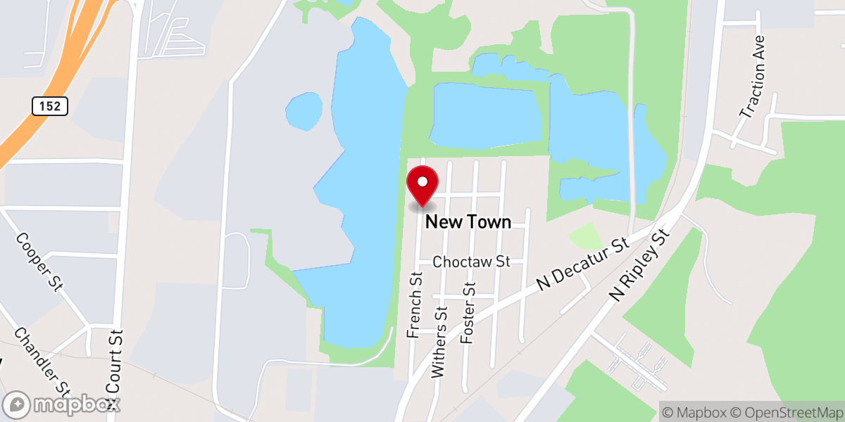 Map showing location of Holly Holiness Church