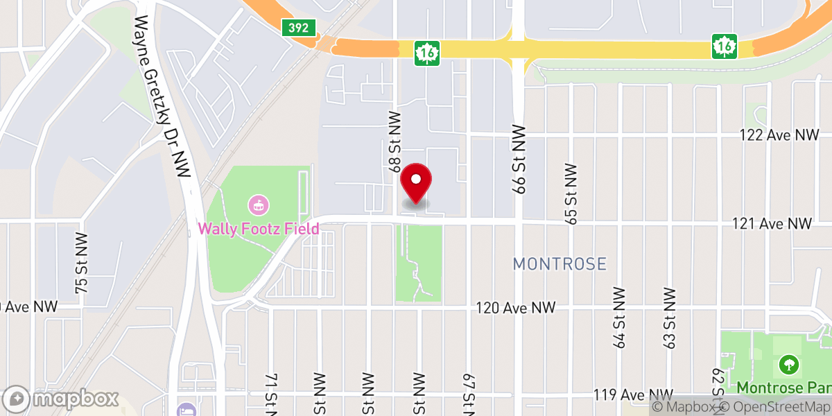 Map showing location of Bethel Eritrean Evangelical Church In Edmonton