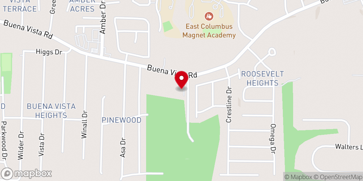 Map showing location of Holsey Monumental CME Church