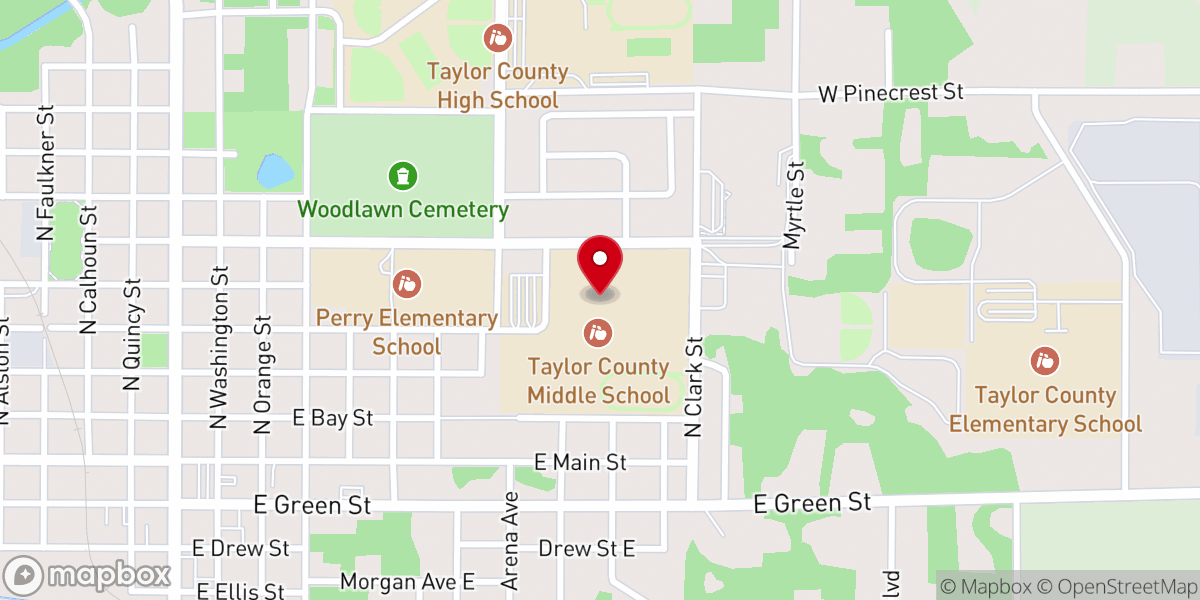 Map showing location of Cornerstone Community Church