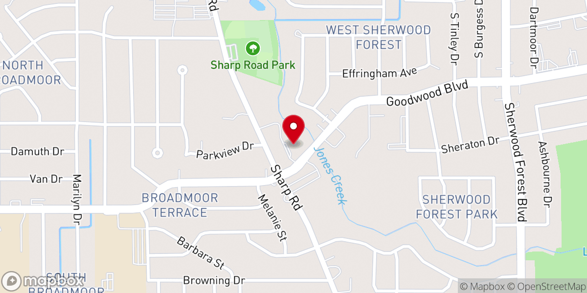 Map showing location of Goodwood Church of Christ