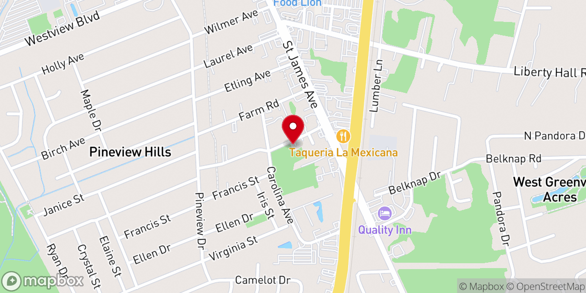 Map showing location of Igreja Universal