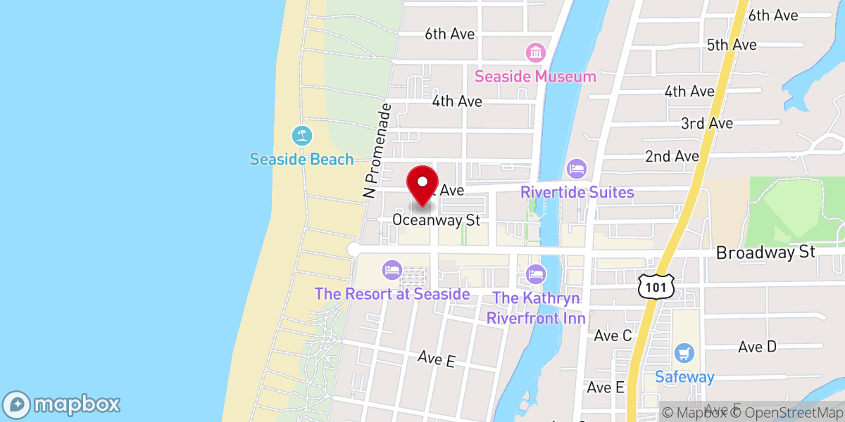 Map showing location of Our Lady of Victory Catholic Church
