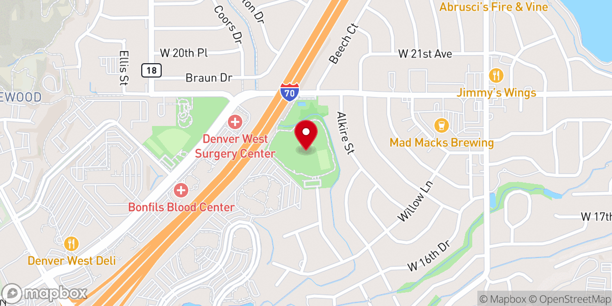 Map showing location of Applewood Park
