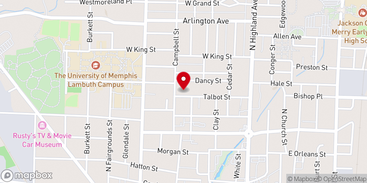 Map showing location of Lambuth Memorial Dayschool