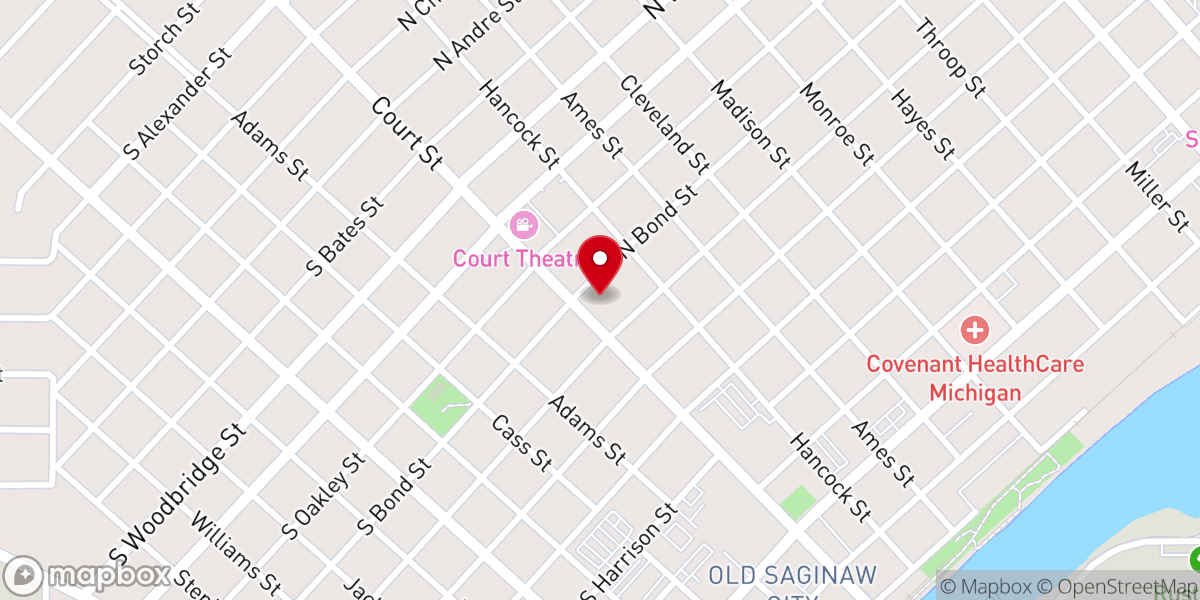 Map showing location of Saint Paul's Evangelical Lutheran Church (WELS)