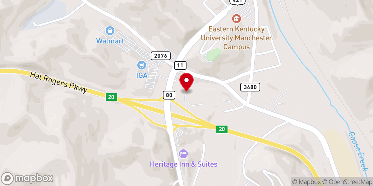 Map showing location of City of Hope Church