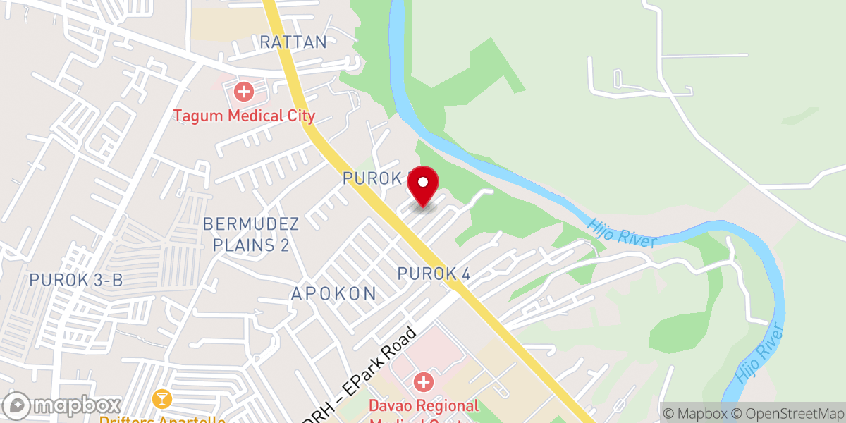 Map showing location of Green Pasture Foursquare Gospel Church