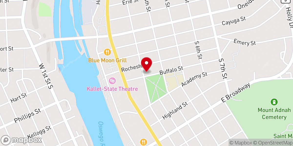 Map showing location of Holy Trinity Parish