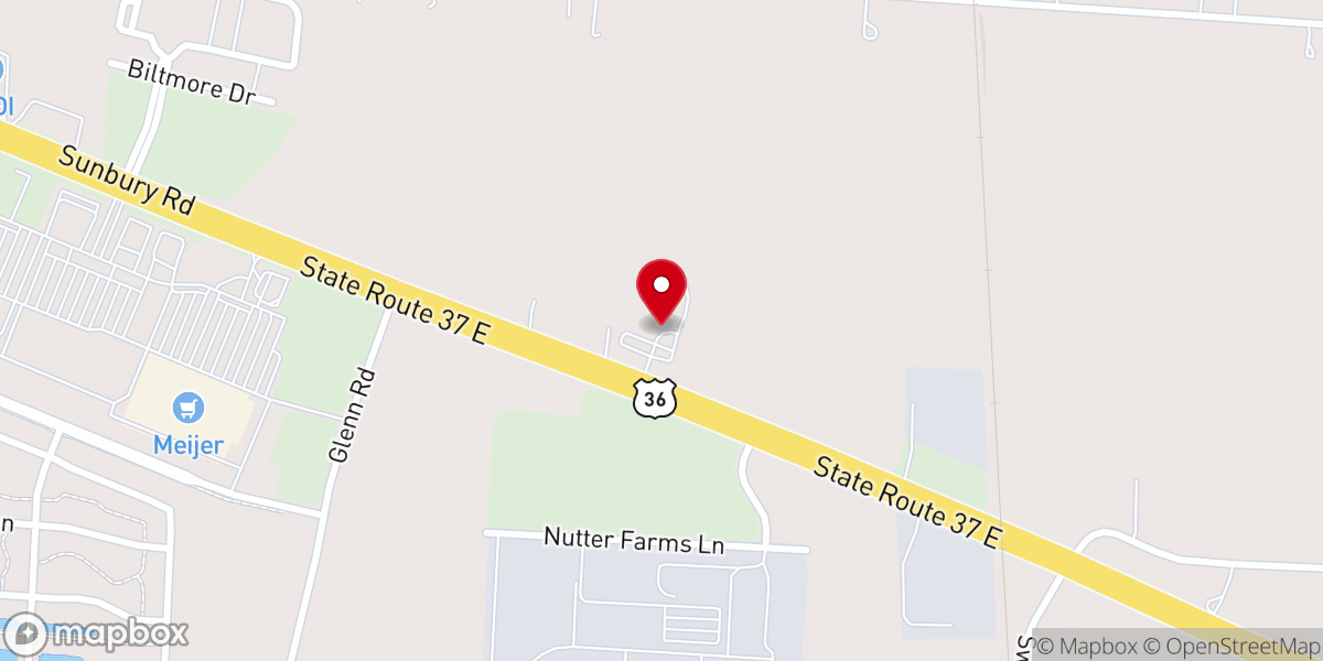 Map showing location of New Beginnings Church