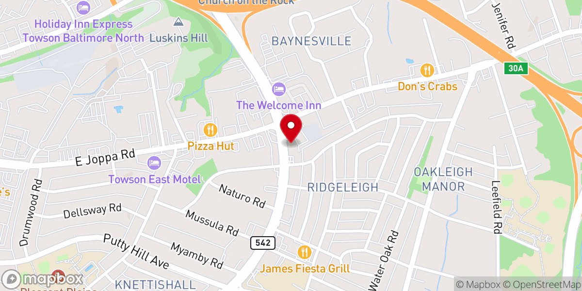 Map showing location of A New Beginning Christian Church