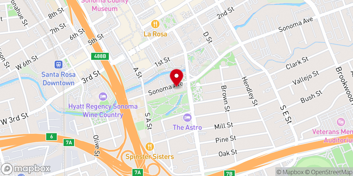 Map showing location of Church of Divine Man