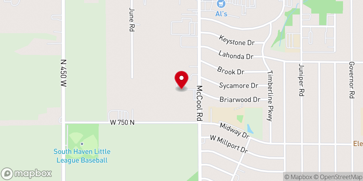 Map showing location of Emmanuel Baptist Church of South Haven