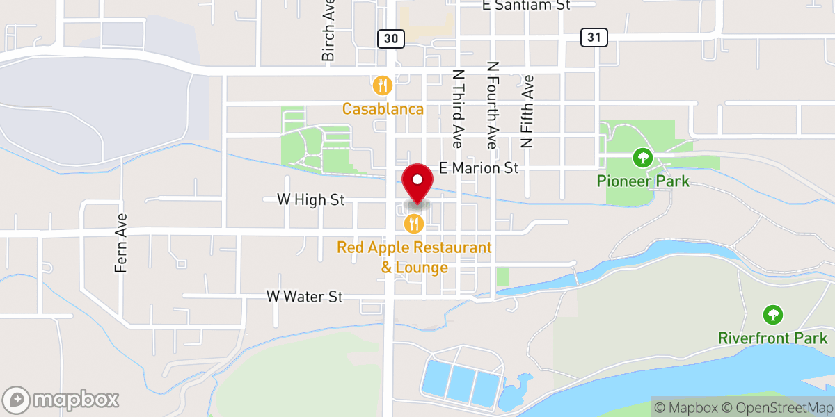 Map showing location of Embassy of Heaven Church