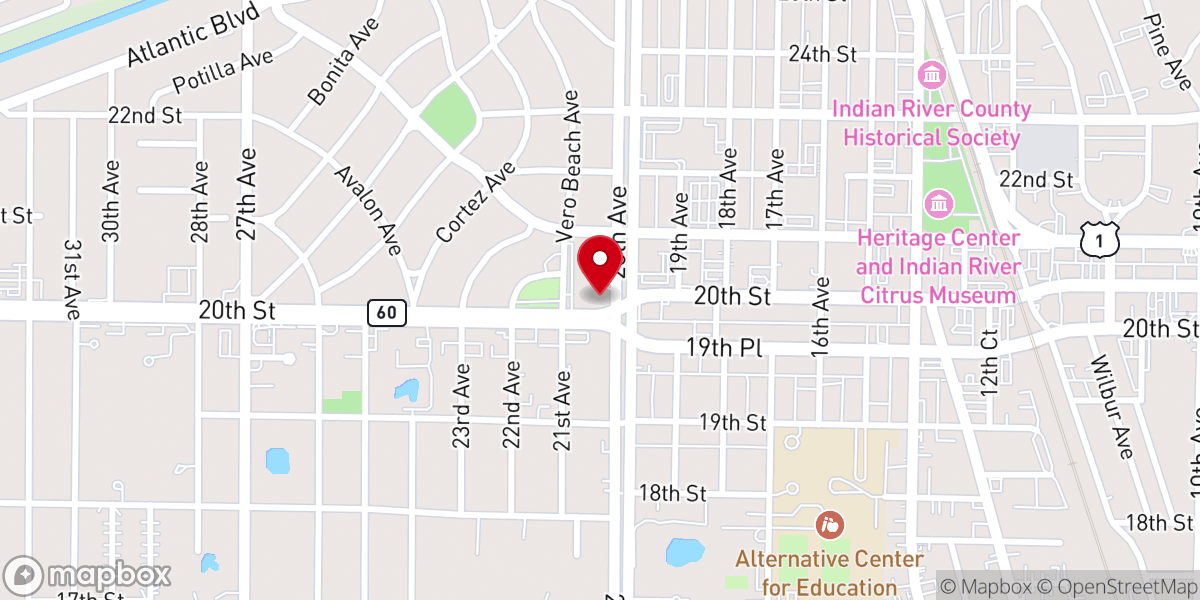 Map showing location of St. Helen Catholic Church