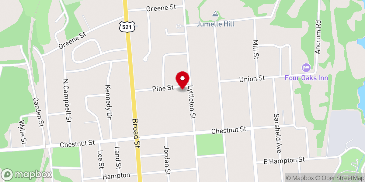 Map showing location of Our Lady of Perpetual Help Church