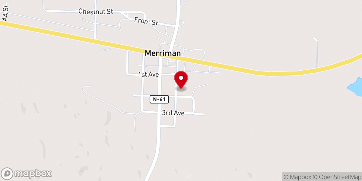 Map showing location of Grace Evangelical Lutheran Church
