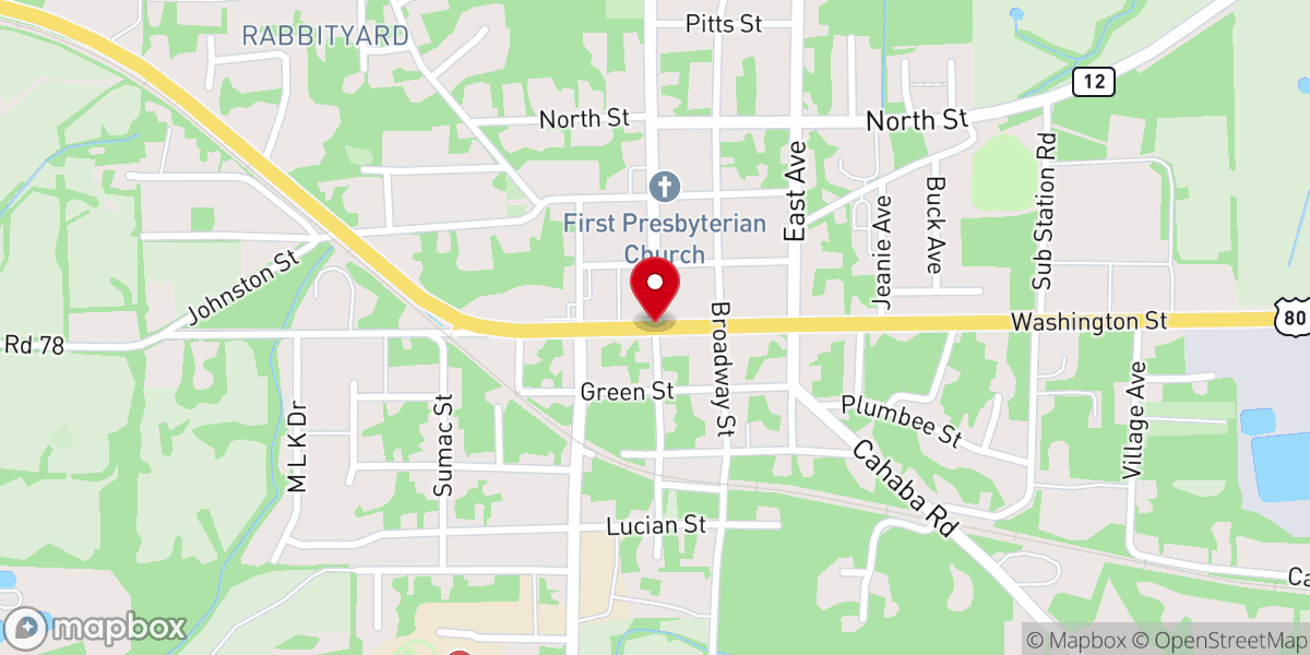 Map showing location of Reaching the Hurting Ministries