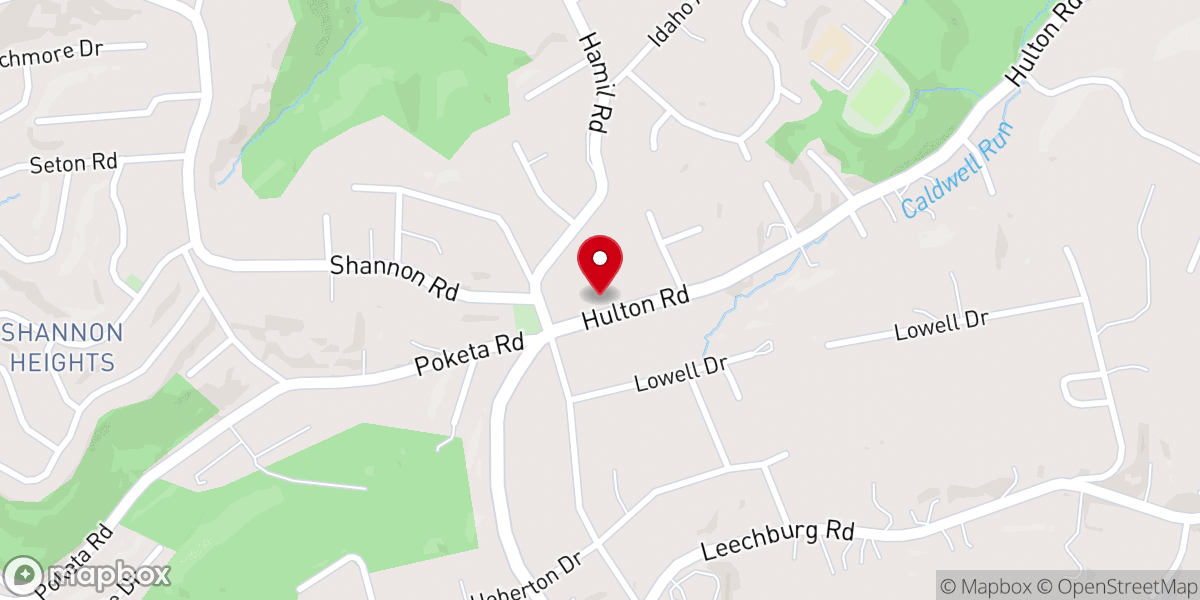 Map showing location of Penn Hills Baptist Church