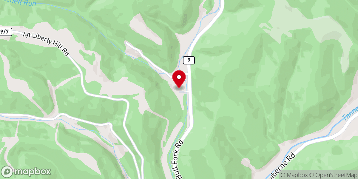 Map showing location of Tanner Chapel Church